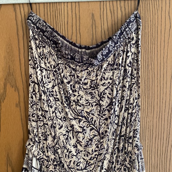 Angie Black and Tan Strapless Romper, S - Picture 3 of 5